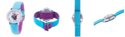 ewatchfactory Girl's Disney Raya and the Last Dragon Blue Nylon Strap Watch, 32mm